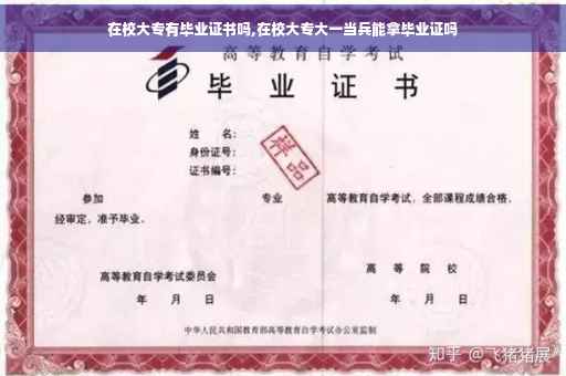 在校大专有毕业证书吗,在校大专大一当兵能拿毕业证吗