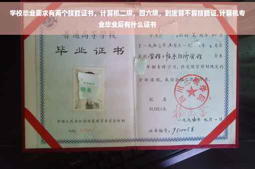 学校毕业要求有两个技能证书，计算机二级，四六级，到底算不算技能证,计算机专业毕业后有什么证书