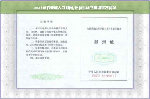 ccat证书查询入口官网,计算机证书查询官方网站