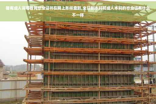 我有成人高等教育毕业证书在网上怎样查到,全日制本科和成人本科的毕业证有什么不一样