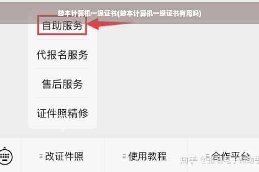 转本计算机一级证书(转本计算机一级证书有用吗)
