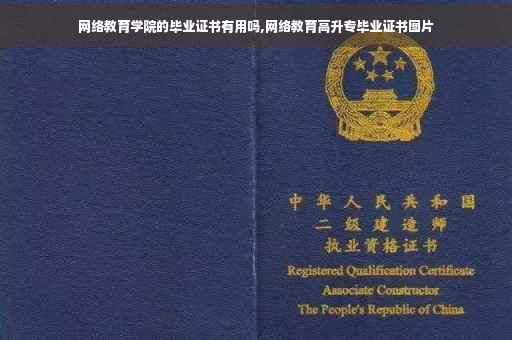 网络教育学院的毕业证书有用吗,网络教育高升专毕业证书图片