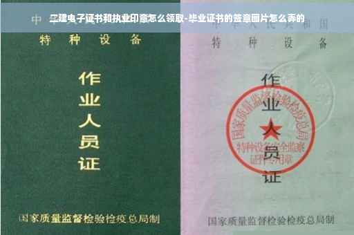 二建电子证书和执业印章怎么领取-毕业证书的签章图片怎么弄的