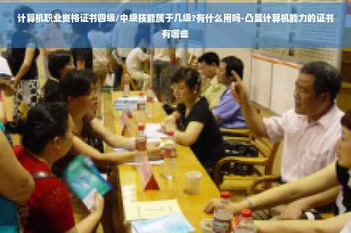计算机职业资格证书四级/中级技能属于几级?有什么用吗-凸显计算机能力的证书有哪些