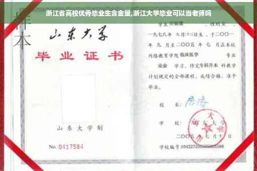 浙江省高校优秀毕业生含金量,浙江大学毕业可以当老师吗 浙江省高校优秀毕业生含金量,浙江大学毕业可以当老师吗