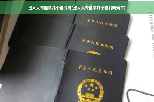 成人大专能拿几个证书吗(成人大专能拿几个证书吗知乎) 成人大专能拿几个证书吗(成人大专能拿几个证书吗知乎)