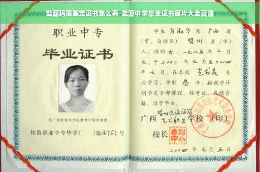 盐源玛瑙鉴定证书怎么看-盐源中学毕业证书图片大全高清