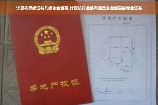 计算机等级证书几级含金量高,计算机行业都有哪些含金量高的专业证书
