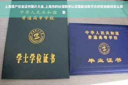 上海落户毕业证书图片大全,上海市的社保数字认证登陆自助平台的初始密码怎么获取