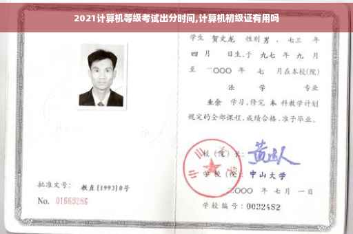 2021计算机等级考试出分时间,计算机初级证有用吗