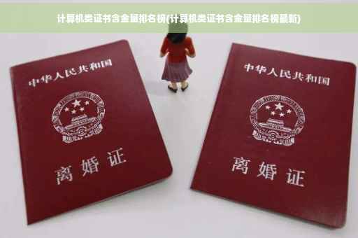 计算机类证书含金量排名榜(计算机类证书含金量排名榜最新)