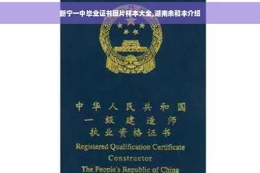 新宁一中毕业证书图片样本大全,湖南余和丰介绍