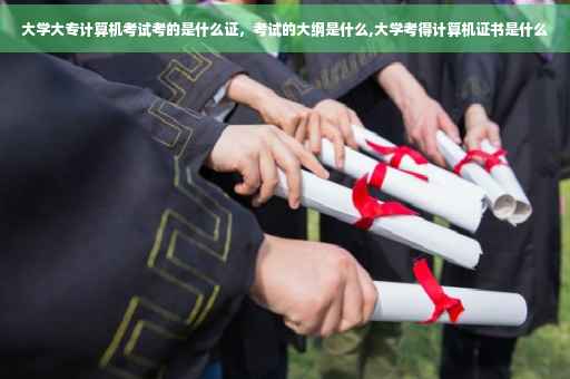 大学大专计算机考试考的是什么证，考试的大纲是什么,大学考得计算机证书是什么