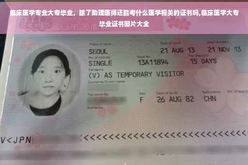 临床医学专业大专毕业，除了助理医师还能考什么医学相关的证书吗,临床医学大专毕业证书图片大全