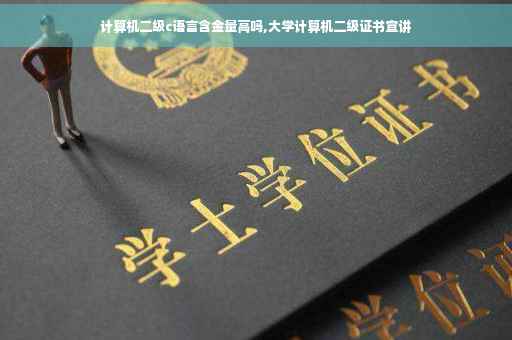 计算机二级c语言含金量高吗,大学计算机二级证书宣讲