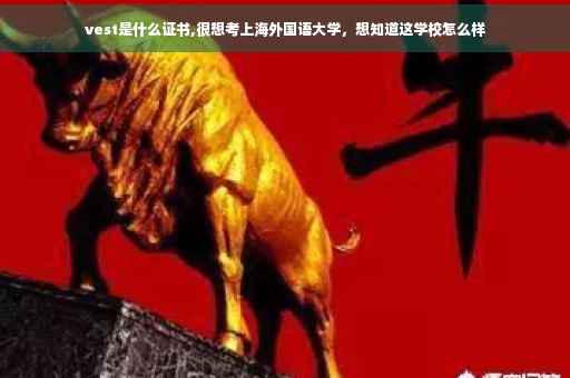 vest是什么证书,很想考上海外国语大学，想知道这学校怎么样