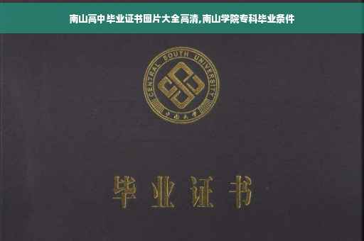 南山高中毕业证书图片大全高清,南山学院专科毕业条件