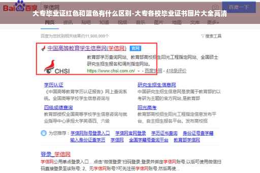 大专毕业证红色和蓝色有什么区别-大专各校毕业证书图片大全高清
