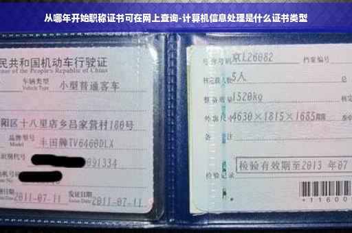从哪年开始职称证书可在网上查询-计算机信息处理是什么证书类型