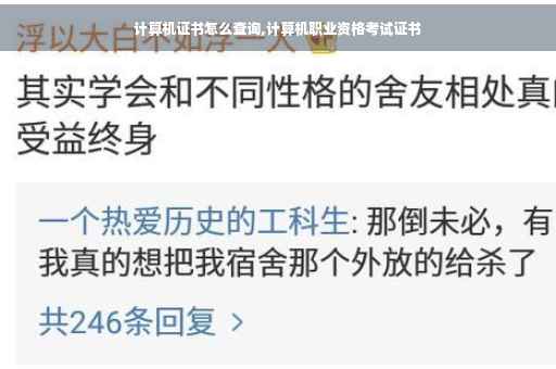 计算机证书怎么查询,计算机职业资格考试证书