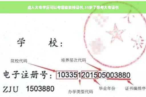 成人大专学历可以考哪些资格证书,35岁了想考大专证书