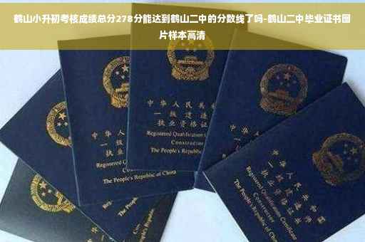 鹤山小升初考核成绩总分278分能达到鹤山二中的分数线了吗-鹤山二中毕业证书图片样本高清