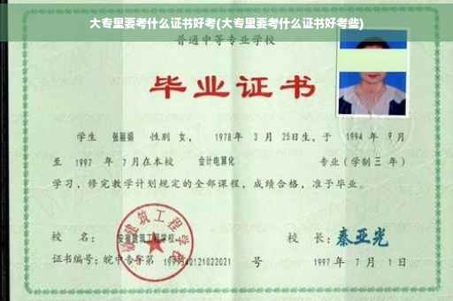 大专里要考什么证书好考(大专里要考什么证书好考些)