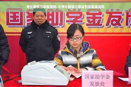 考计算机三级有用吗-大学计算机三级证书含金量高吗 考计算机三级有用吗-大学计算机三级证书含金量高吗