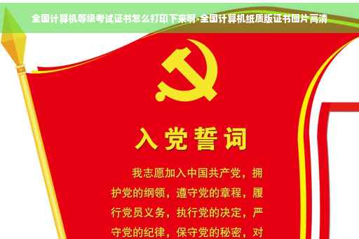全国计算机等级考试证书怎么打印下来啊-全国计算机纸质版证书图片高清