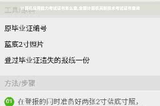 计算机应用能力考试证书怎么查,全国计算机高新技术考试证书查询