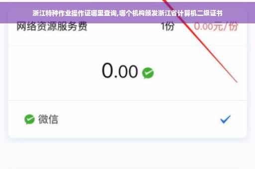 浙江特种作业操作证哪里查询,哪个机构颁发浙江省计算机二级证书