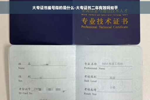 大专证书编号指的是什么-大专证书二年有效吗知乎