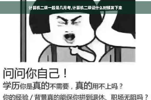 计算机二级一般是几月考,计算机二级证什么时候发下来
