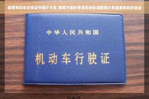 体育专科生毕业证书图片大全,体育方面的专业怎样快速取得大专或者本科毕业证