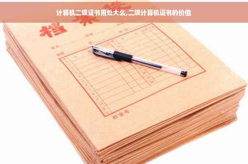 计算机二级证书用处大么,二级计算机证书的价值