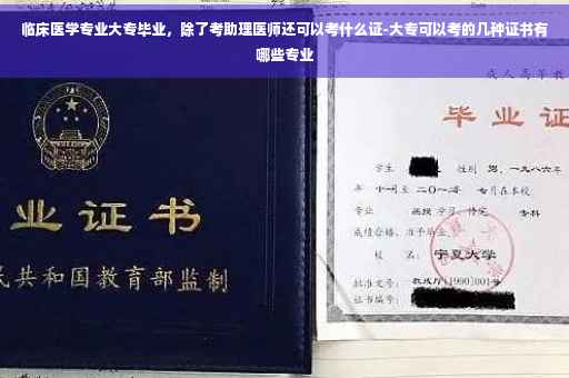 临床医学专业大专毕业，除了考助理医师还可以考什么证-大专可以考的几种证书有哪些专业