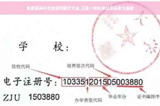 长武县高中毕业证书图片大全,三支一扶名单公示后多久报到