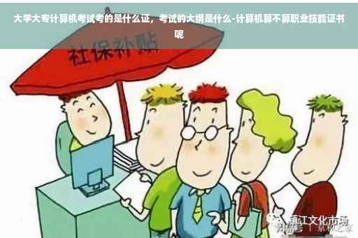 大学大专计算机考试考的是什么证，考试的大纲是什么-计算机算不算职业技能证书呢