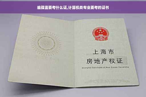 编程需要考什么证,计算机类专业要考的证书