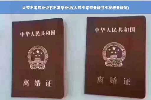 大专不考专业证书不发毕业证(大专不考专业证书不发毕业证吗)