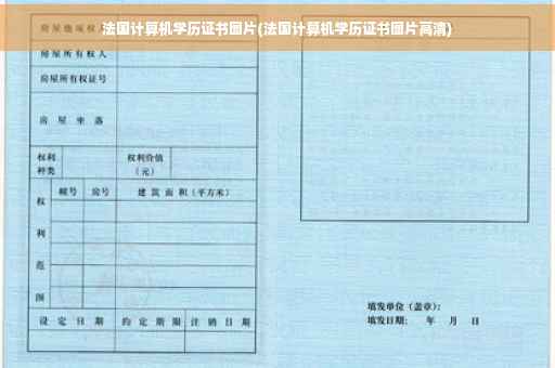 法国计算机学历证书图片(法国计算机学历证书图片高清)