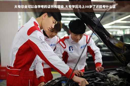 大专毕业可以自学考的证书有哪些,大专学历马上30岁了还能考什么证