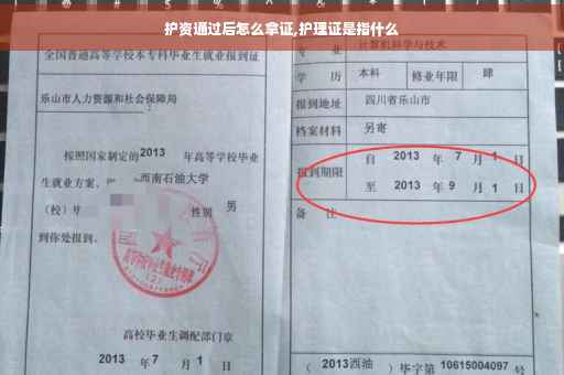 护资通过后怎么拿证,护理证是指什么