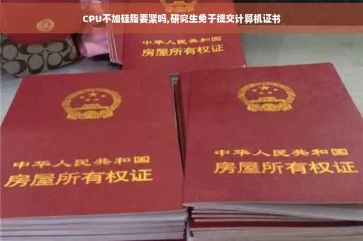 CPU不加硅脂要紧吗,研究生免于提交计算机证书