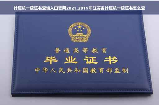计算机一级证书查询入口官网2021,2019年江苏省计算机一级证书怎么查