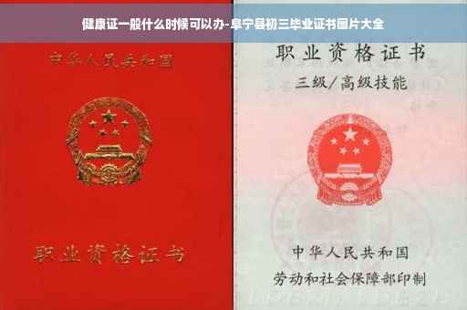 健康证一般什么时候可以办-阜宁县初三毕业证书图片大全