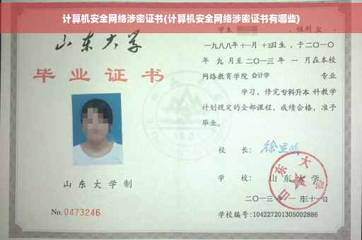 计算机安全网络涉密证书(计算机安全网络涉密证书有哪些)