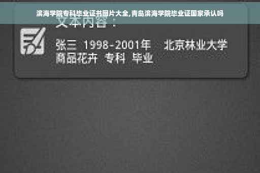 滨海学院专科毕业证书图片大全,青岛滨海学院毕业证国家承认吗