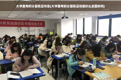 大学里考的计算机证书是(大学里考的计算机证书是什么全国的吗)