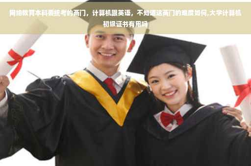 网络教育本科要统考的两门，计算机跟英语，不知道这两门的难度如何,大学计算机初级证书有用吗